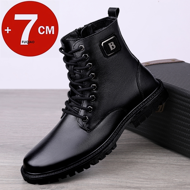 Men'S Shoes Dockers - Erkek Hakiki Deri Yükseklik Artırıcı Botlar