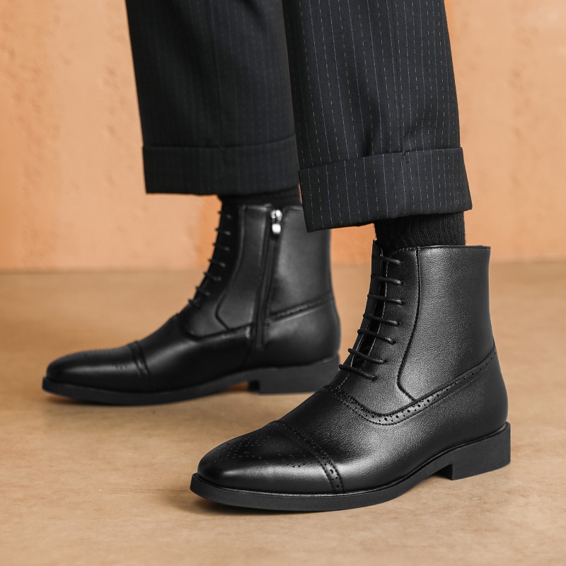 Men Shoes Classic - Lüks erkek botları yeni yüksek bilekli