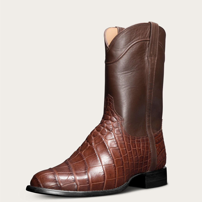 Men Shoes Classic - Erkek Klasik Desenli Bilek Botları Retro