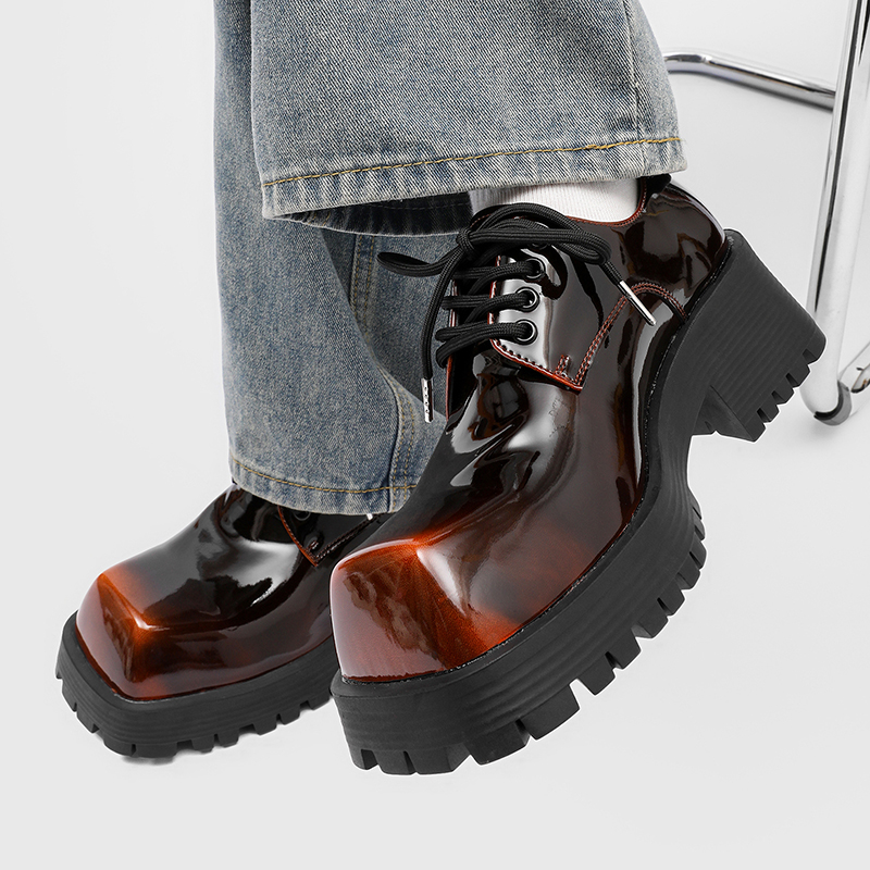 Erkek kalın tabanlı deri ayakk - Men Shoes For Office Work incelemesi ve fiyatı
