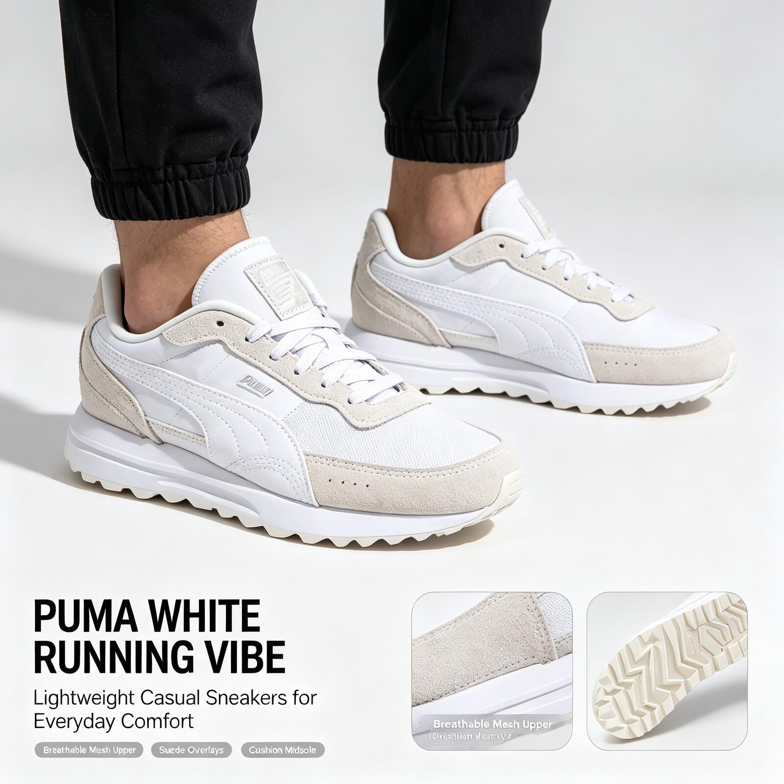 Yeni Sıcak Puma Beyaz Hafif Ko - Men'S Shoes Puma Sneakers incelemesi ve fiyatı