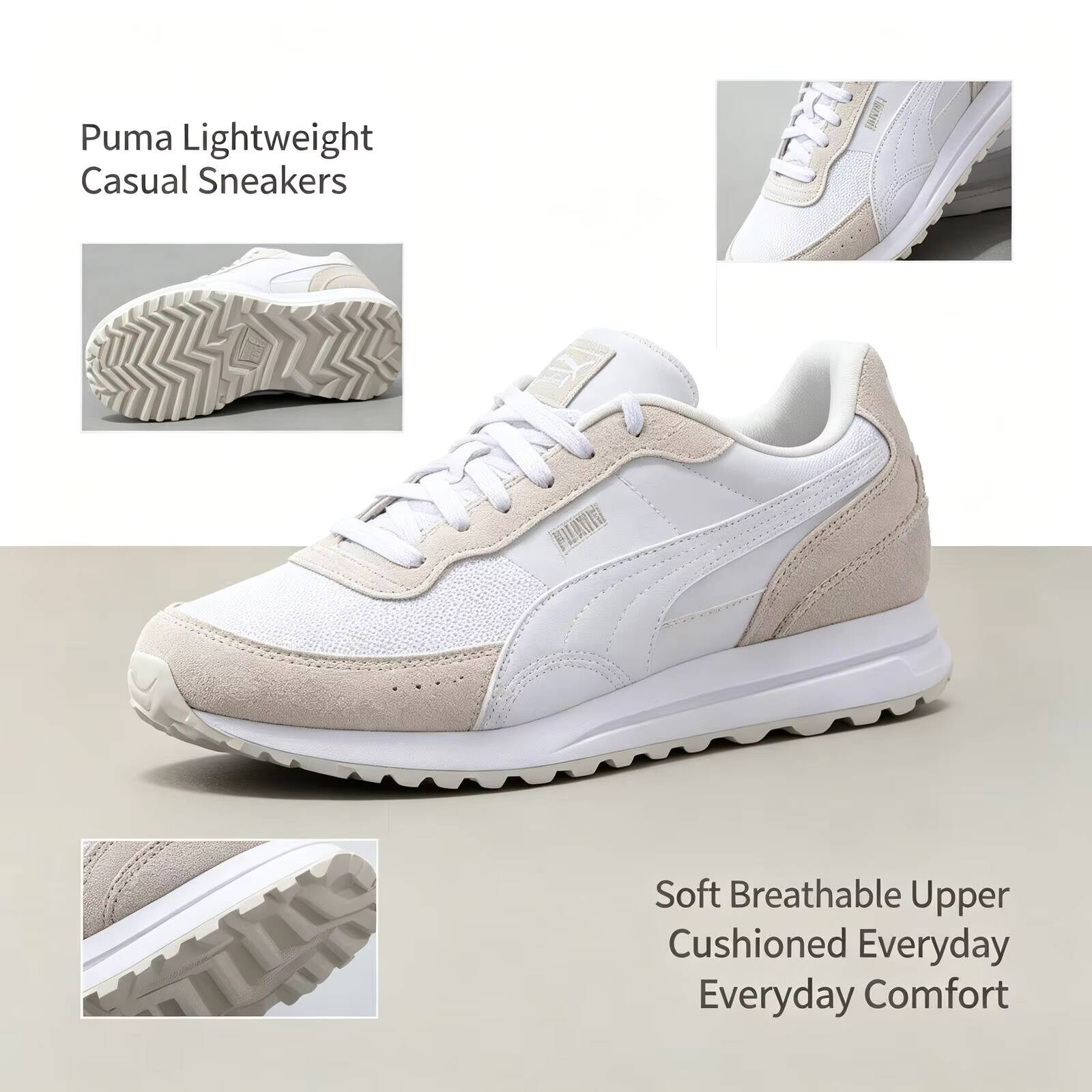 Yeni Sıcak Puma Beyaz Hafif Ko - Men'S Shoes Puma Sneakers incelemesi ve fiyatı