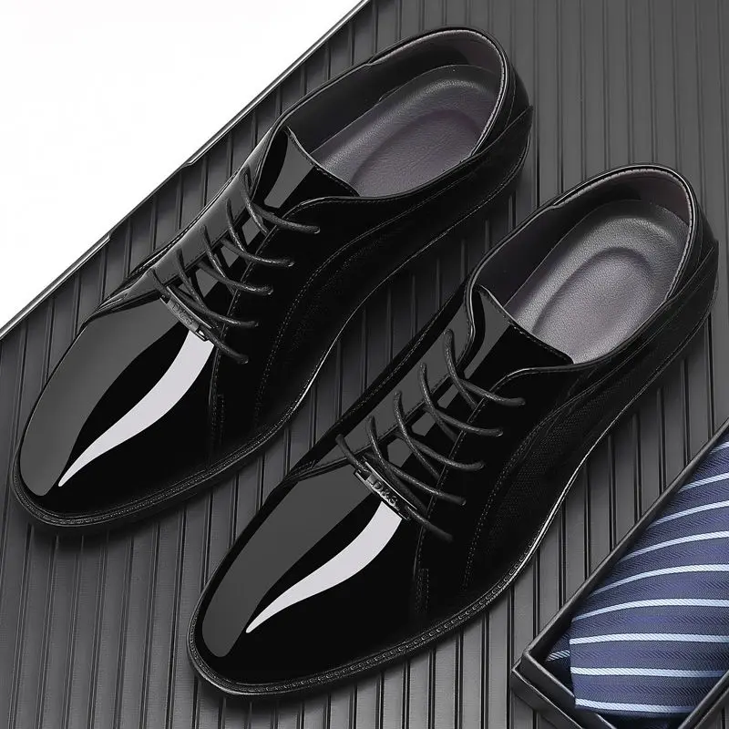 Parlak Üst Siyah Sosyal Ayakka - Men Shoes Clearance incelemesi ve fiyatı