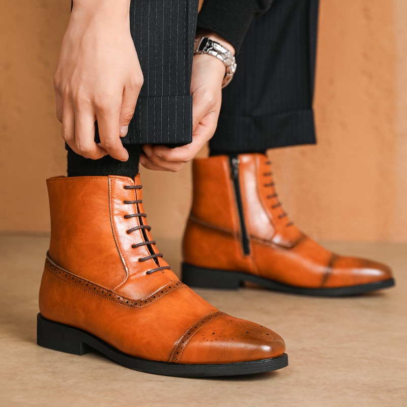 Lüks erkek botları yeni yüksek - Men Shoes Classic incelemesi ve fiyatı