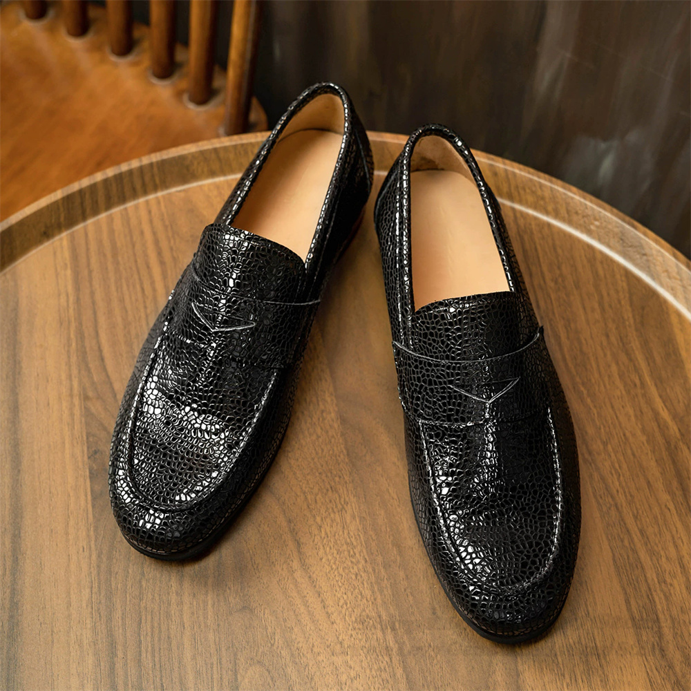 İngiliz Deri Loafer'lar Yılan  - Loafer Slip On Men incelemesi ve fiyatı