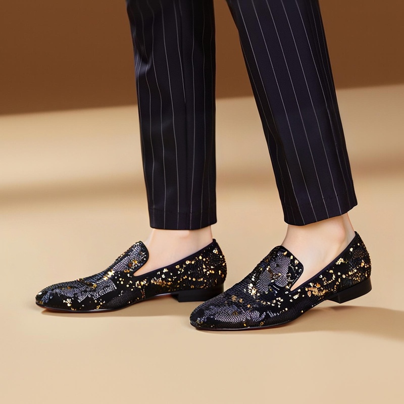 Piergitar Lüks Siyah ve Altın  - Men Shoes Red Bottom incelemesi ve fiyatı