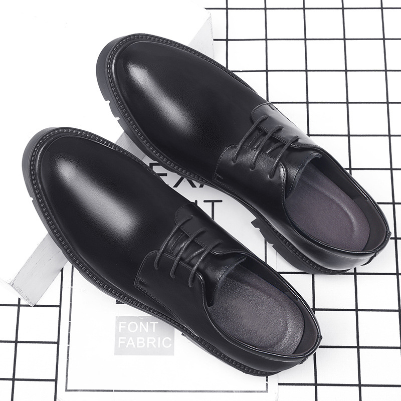 Erkek Siyah Deri Bağcıklı Kalı - Men Shoes For Office Work incelemesi ve fiyatı