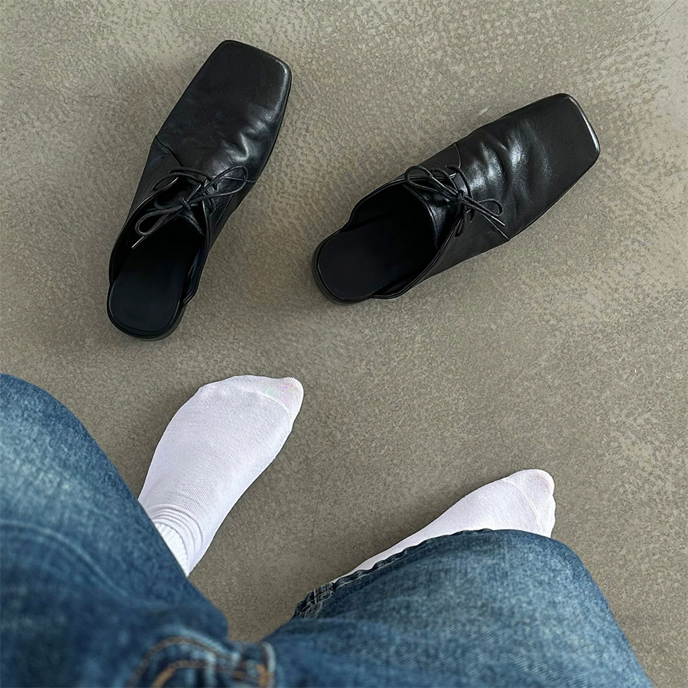 Yıkanmış Sığır Derisi Burunlu  - Men Shoes For Office Work incelemesi ve fiyatı