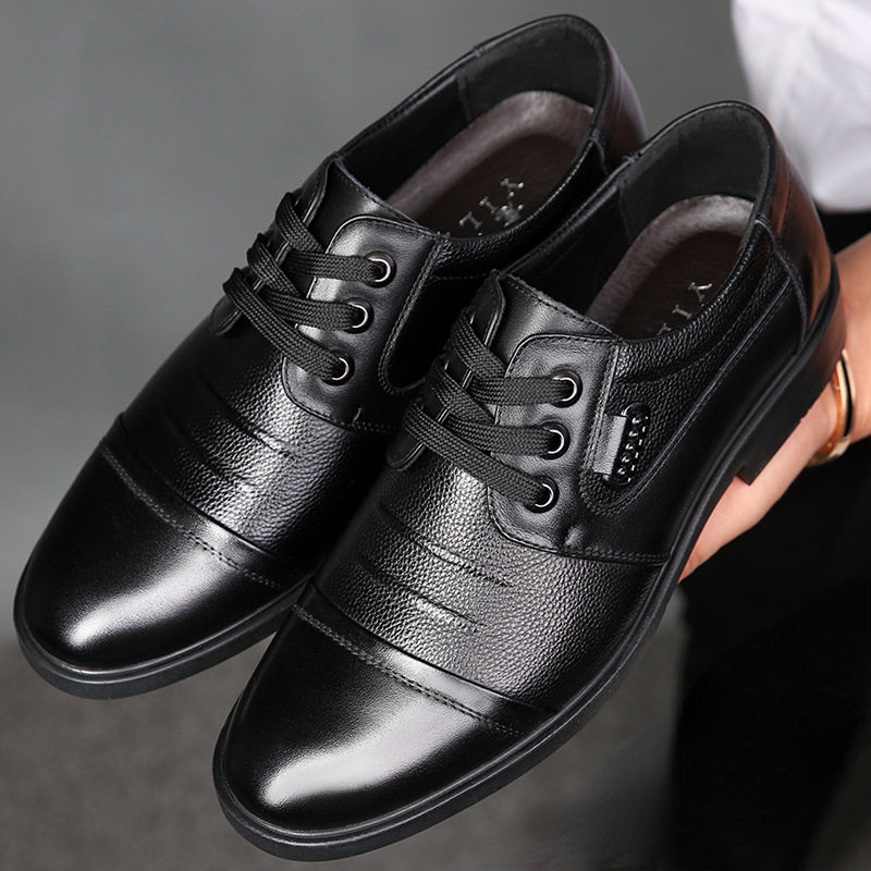 Kış erkekler hakiki deri resmi - Men Shoes For Office Work incelemesi ve fiyatı